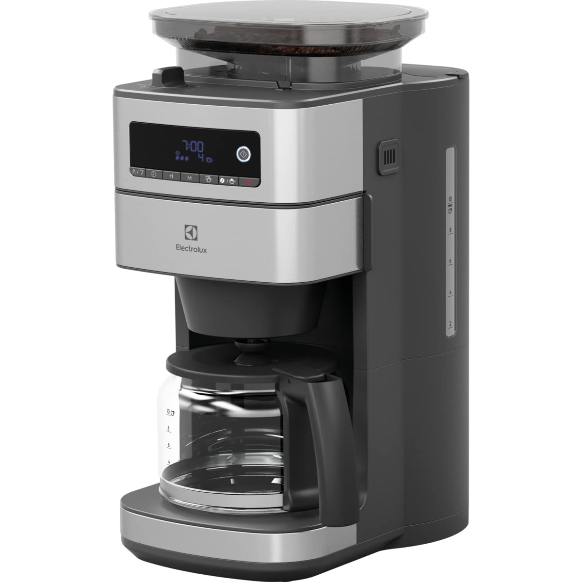 دستگاه قهوه فیلتر با آسیاب و تنظیم زمان و تنظیم عطر قهوه برند Electrolux مدل Explore 6 E6CM1-5ST