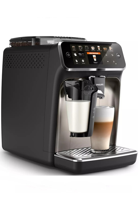 اسپرسوساز فیلیپس مدل Ep5447/90 سری 5400 Latte Go تمام اتوماتیک ( مشکی - نقره ای )