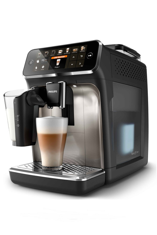 اسپرسوساز فیلیپس مدل Ep5447/90 سری 5400 Latte Go تمام اتوماتیک ( مشکی - نقره ای )