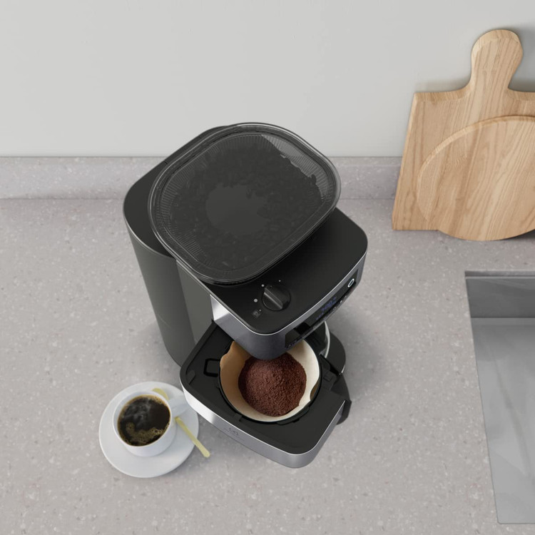 دستگاه قهوه فیلتر با آسیاب و تنظیم زمان و تنظیم عطر قهوه برند Electrolux مدل Explore 6 E6CM1-5ST