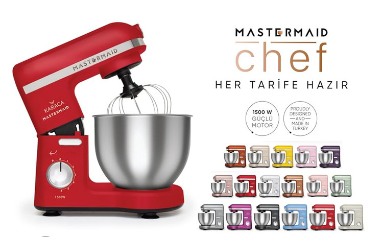همزن برقی کاسه دار برند Karaca ترکیه مدل Mastermaid Chef