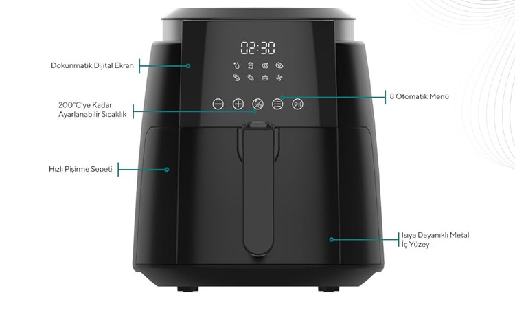 سرخکن بدون روغن Kumtel مدل Digital Fastfryer XL