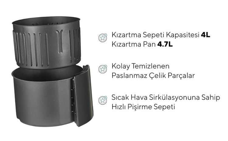 سرخکن بدون روغن Kumtel مدل Digital Fastfryer XL