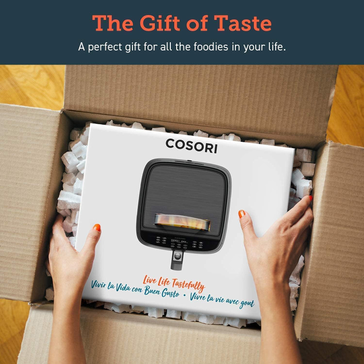 سرخکن بدون روغن برند Cosori آمریکا با ظرفیت 5.5 لیتری هوشمند ( Wifi ) مشکی