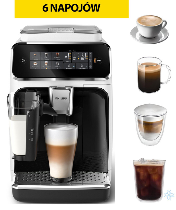 اسپرسوساز تمام اتوماتیک فیلیپس مدل LatteGo EP3343/50 سری 3300