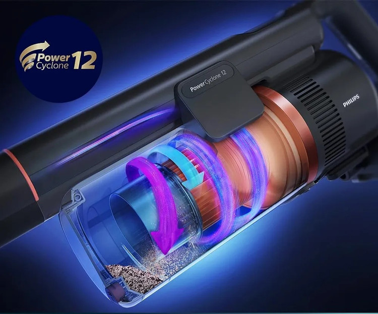 جارو شارژی آب و خاک فیلیپس سری 7000 مدل XC7057/01 Aqua