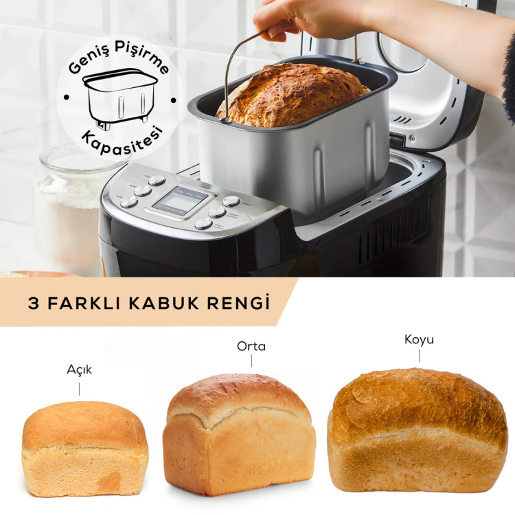 دستگاه پخت نان خانگی استیل ۱۵ کاره Karaca ترکیه مدل Bake XL