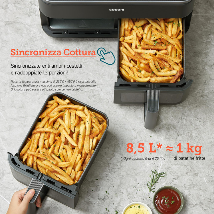 سرخکن دوقلوی برند Cosori آمریکا مدل CAF - R901