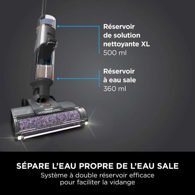 جارو شارژی و شوینده آب و خاک برند Shark آمریکا مدل HydroVac Pro WD210EU