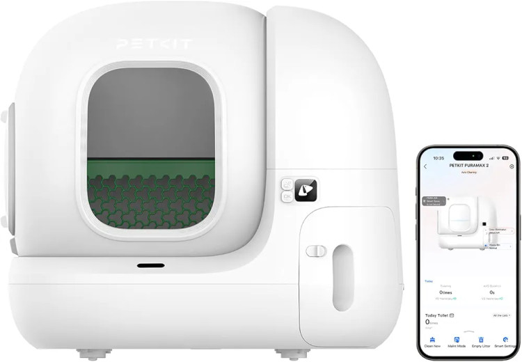 توالت هوشمند و اتوماتیک گربه برند Petkit مدل Pura Max 2 با قابلیت حذف بوی نامطبوع