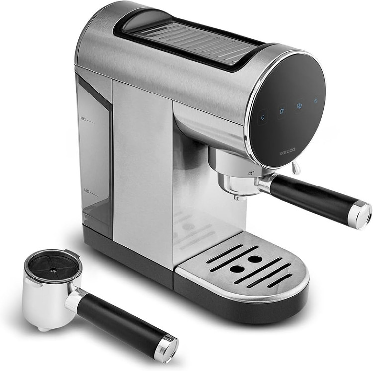 اسپرسوساز دیجیتال ۲۰ بار برند کاراجا مدل Coffee Art Inox