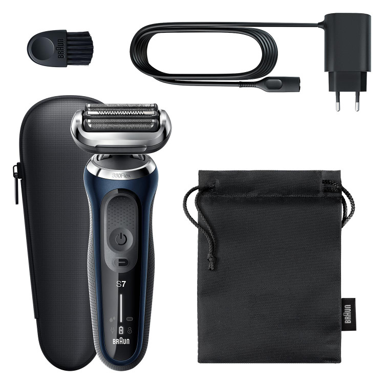 ماشین اصلاح براون آلمان سری 7 جدید مدل B1000s، شارژی، با فناوری AutoSense، انعطافپذیری 360 درجه، EasyClick، مناسب برای استفاده مرطوب و خشک