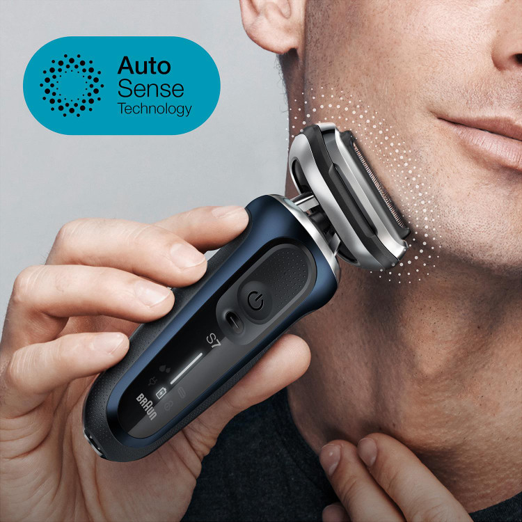 ماشین اصلاح براون آلمان سری 7 جدید مدل B1000s، شارژی، با فناوری AutoSense، انعطافپذیری 360 درجه، EasyClick، مناسب برای استفاده مرطوب و خشک