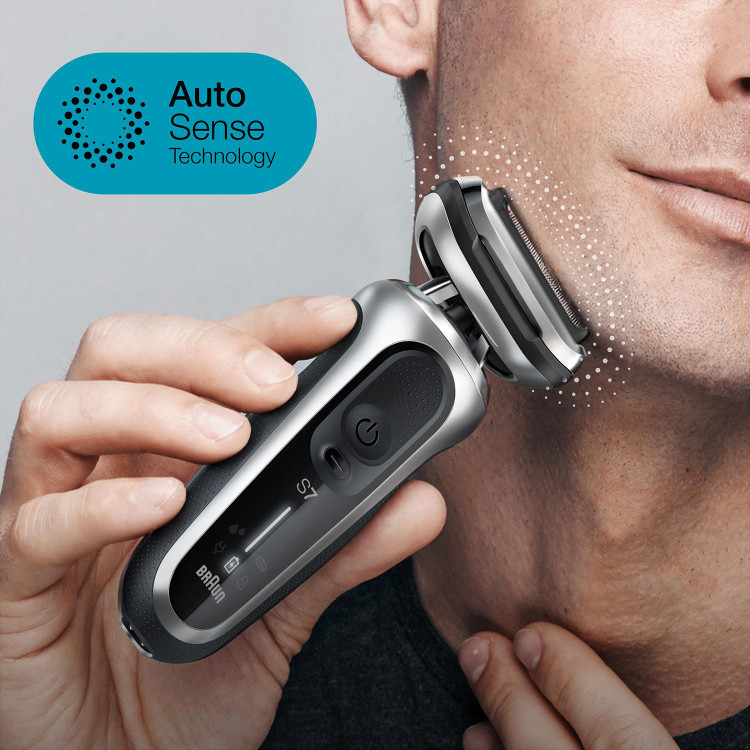ماشین اصلاح براون آلمان سری 7 جدید مدل S1000s، بیسیم، با فناوری AutoSense، انعطافپذیری 360 درجه، EasyClick، مناسب برای استفاده مرطوب و خشک