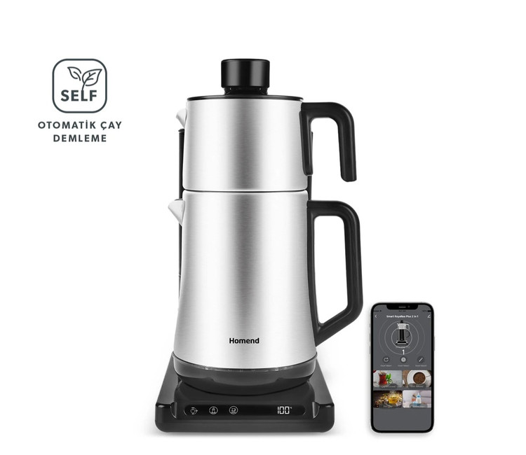 چایساز و قهوه ترک ساز اتوماتیک و هوشمند برند Homend ترکیه مدل Smart Royaltea Plus با قابلیت وایفای ( موعد تحویل ۱۴ الی ۲۱ روزه )