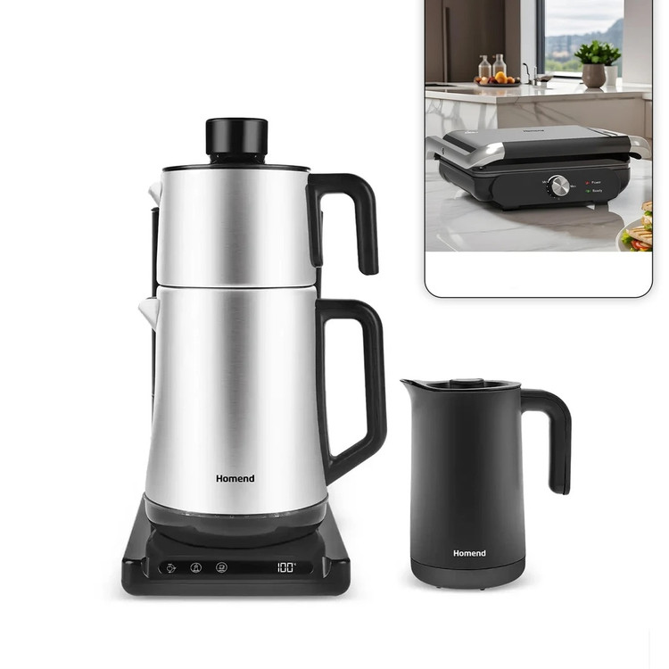 چایساز و قهوه ترک ساز اتوماتیک و هوشمند برند Homend ترکیه مدل Smart Royaltea Plus با قابلیت وایفای ( موعد تحویل ۱۴ الی ۲۱ روزه )