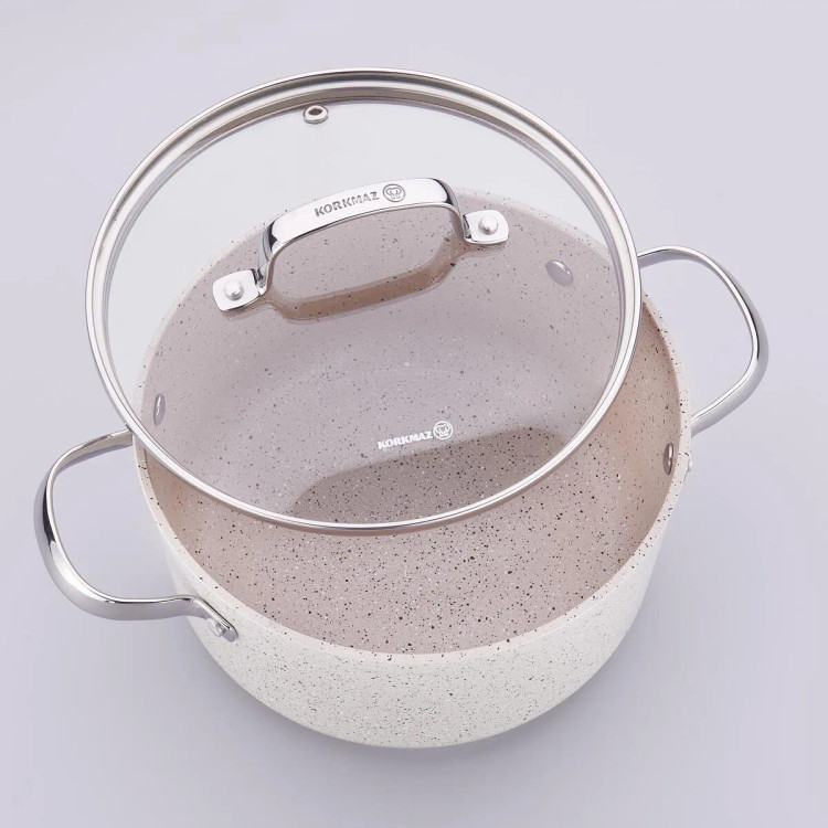 سرویس قابلمه ۷ پارچه نچسب و نسوز برند کرکماز اصل ترکیه مدل Granita A1272