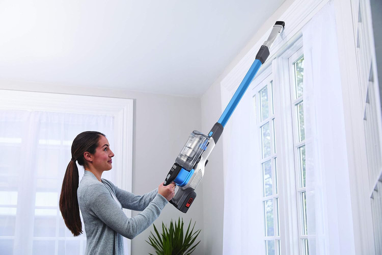 جارو شارژی برند بلک اند دکر آمریکا مدل BHFEV362D-QW با سری مجهز به چراغ LED