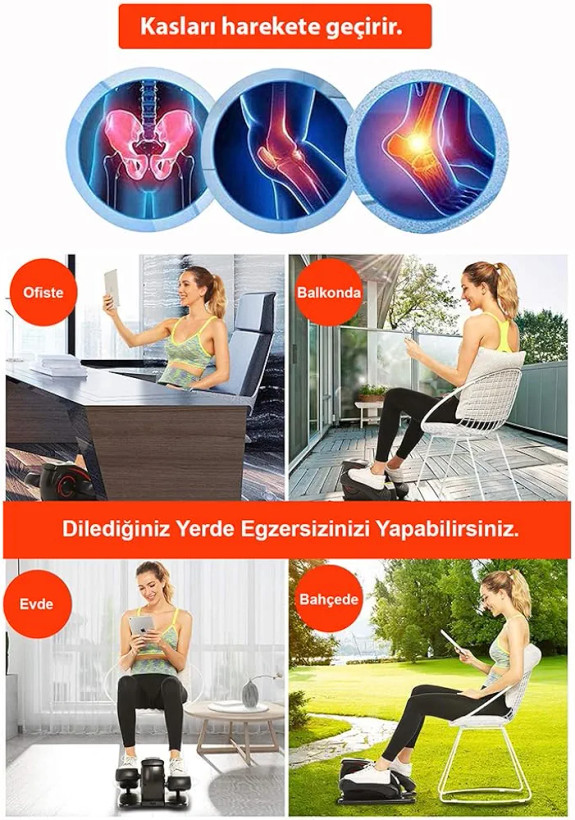 دوچرخه ورزشی، ماساژور پا و کاندیشنر الپتیکال برند Kochler مدل Vibrolegs طراحی آلمانی