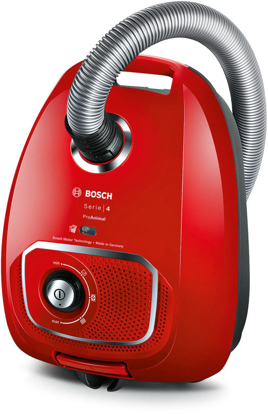 جاروبرقی کیسهای برند Bosch آلمان مدل BGLS4PET2 سری ۴ ProAnimal قرمز