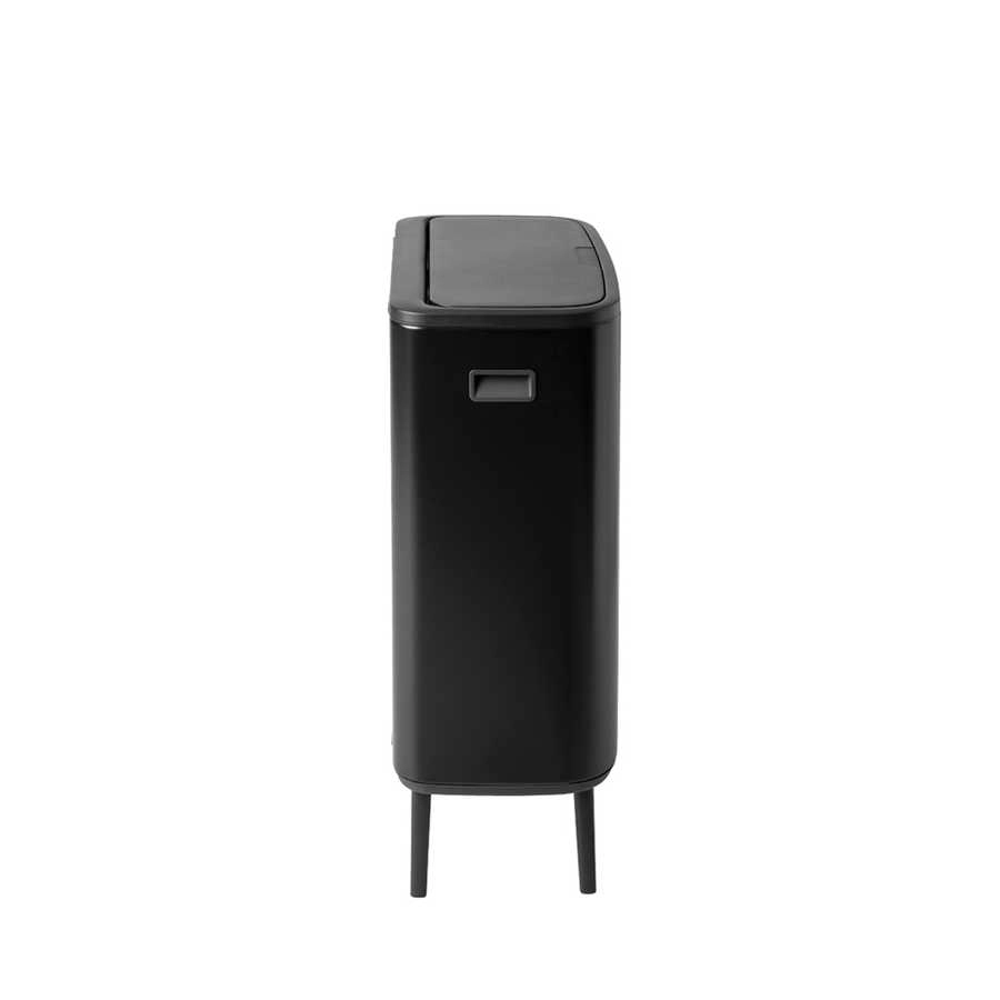 سطل زباله لمسی برند Brabantia هلند مدل BO با ظرفیت ۶۰ لیتر، رنگ مشکی مات، کد BRA 130229