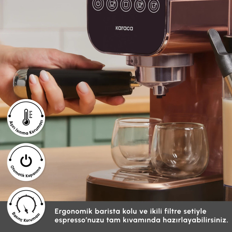 اسپرسوساز تمام اتوماتیک کاراجا ترکیه مدل MyCaffe Barista S20