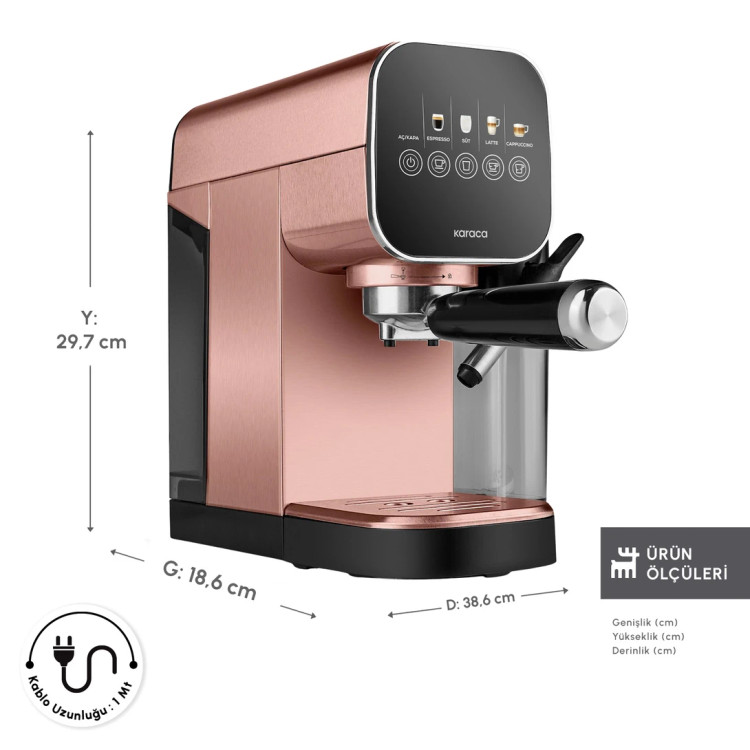 اسپرسوساز تمام اتوماتیک کاراجا ترکیه مدل MyCaffe Barista S20