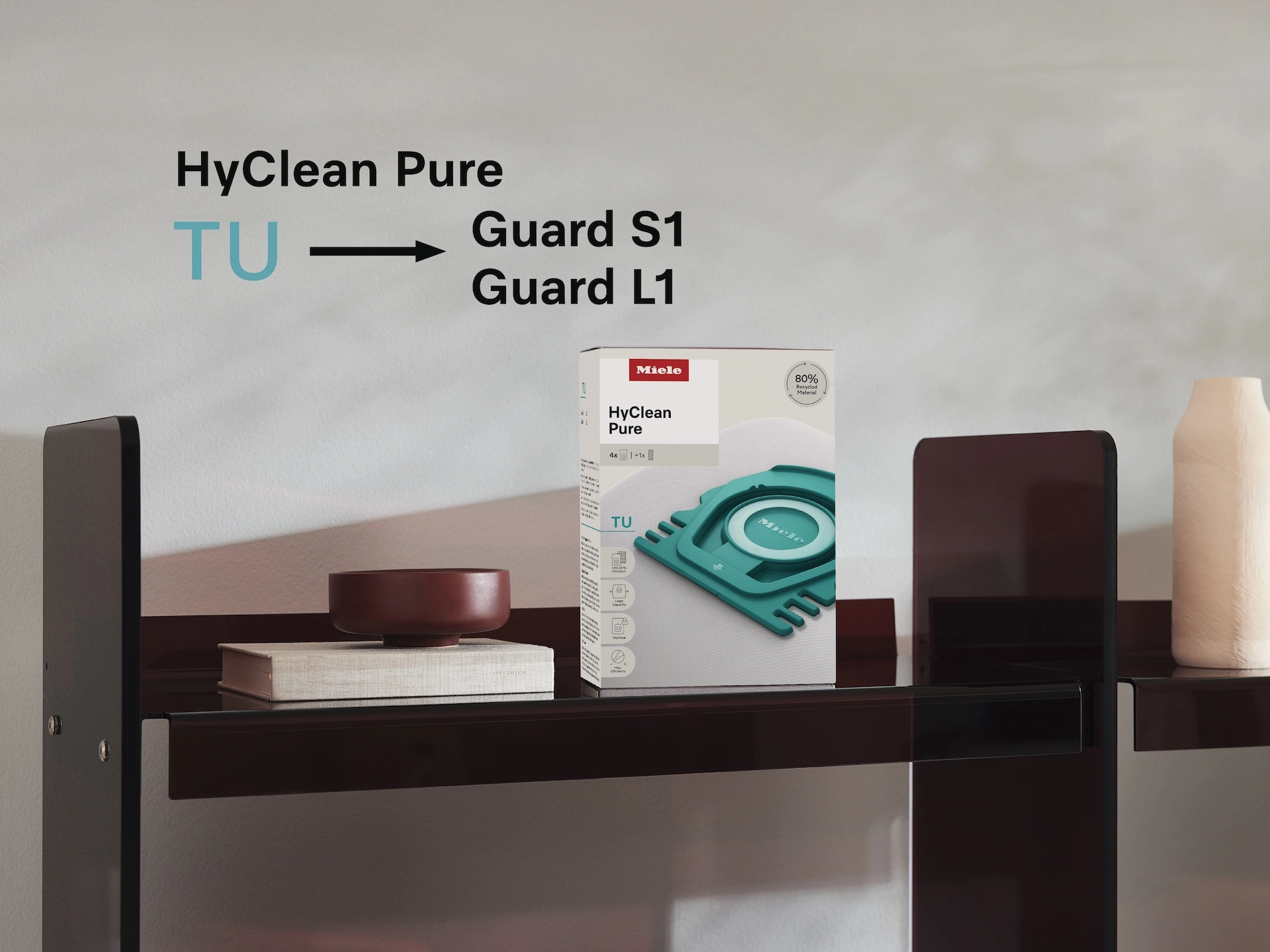 جارو برقی کیسه‌ای میله آلمان مدل Guard L1 Comfort XL تیتانیومی