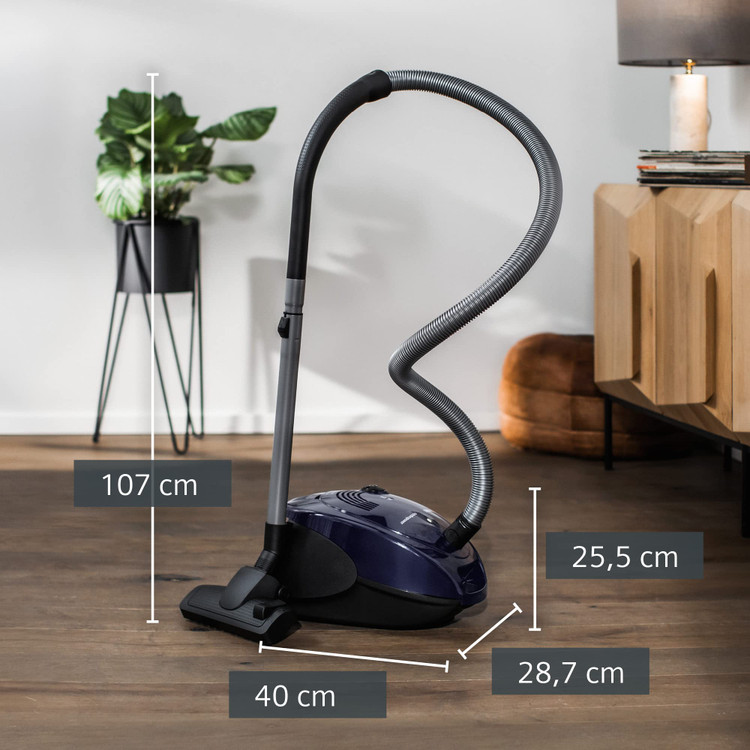 جارو برقی کیسه ای زیمنس آلمان مدل VS06B1110 آبی مهتابی