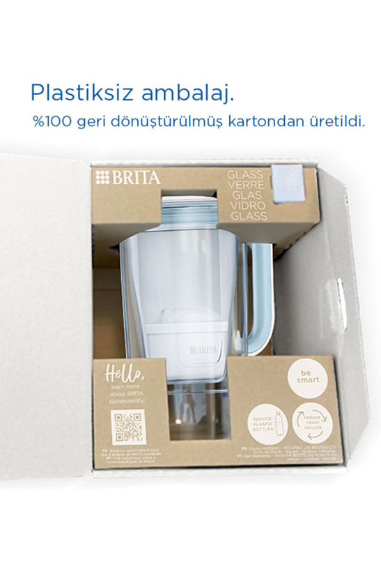پارچ تصفیه آب شیشهای BRITA آلمان به همراه ۱ عدد فیلتر Maxtra Pro All-In-1 ظرفیت ۲.۵ لیتر