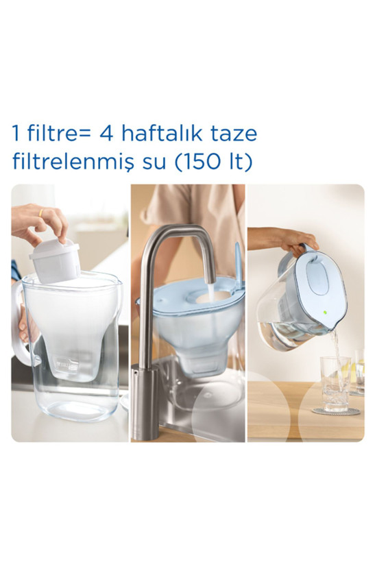 پارچ تصفیه آب BRITA آلمان مدل Style XL با ۳ عدد فیلتر Maxtra Pro All-In-1