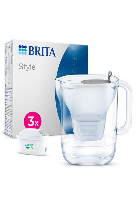 پارچ تصفیه آب BRITA آلمان مدل Style XL با ۳ عدد فیلتر Maxtra Pro All-In-1