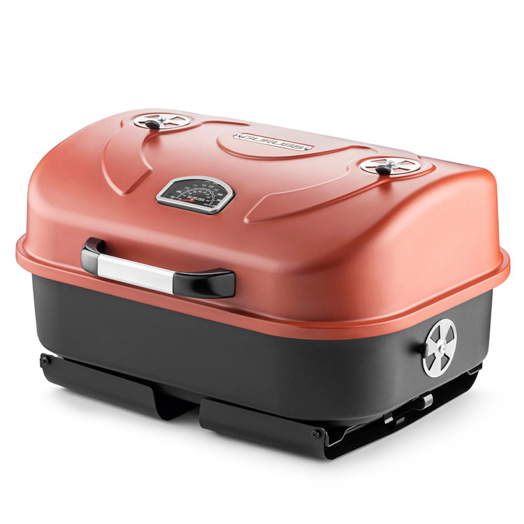 باربیکیو برند Guruss مدل Go Grill به رنگ قرمز اکسیدی