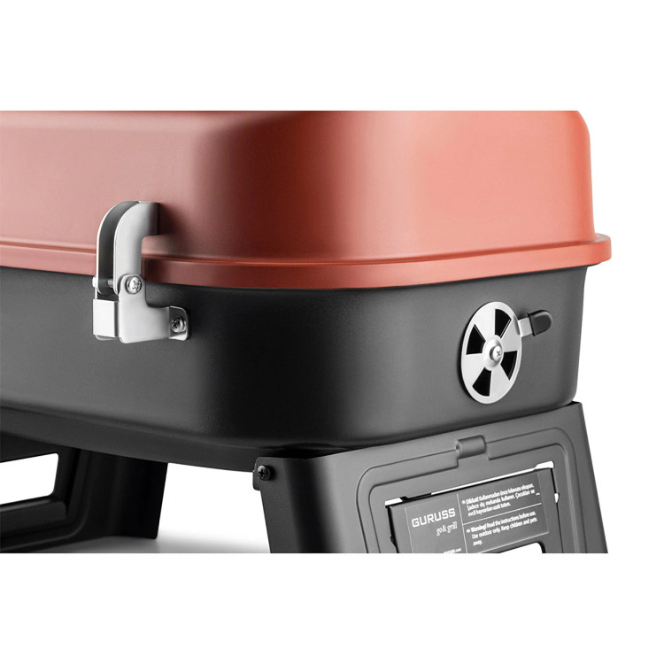 باربیکیو برند Guruss مدل Go Grill به رنگ قرمز اکسیدی
