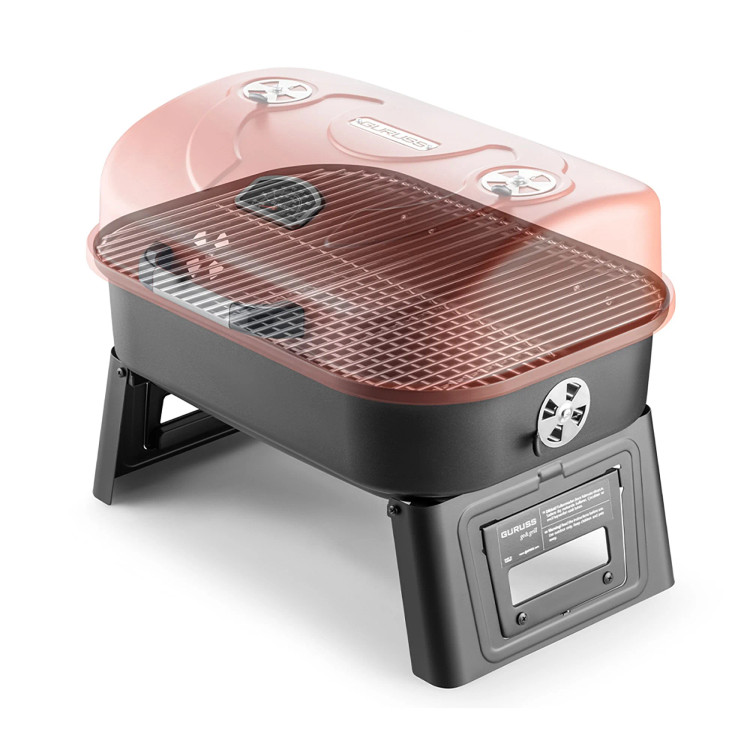 باربیکیو برند Guruss مدل Go Grill به رنگ قرمز اکسیدی