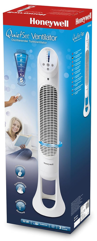 پنکه برجی برند Honeywell آمریکا مدل QuietSet HYF260 سفید