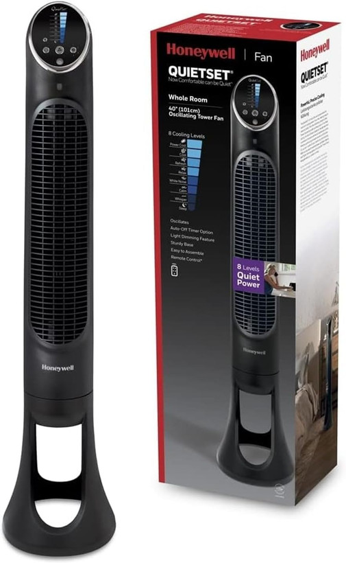 پنکه برجی برند Honeywell آمریکا مدل QuietSet8 HYF290 مشکی
