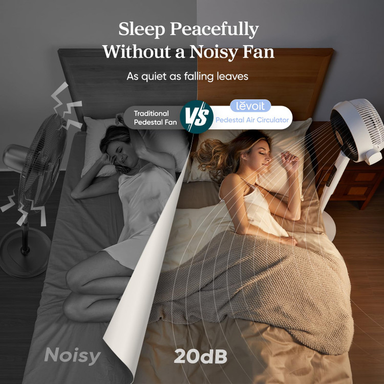 پنکه ایستاده برند Levoit آمریکا مدل Quiet Pedestal