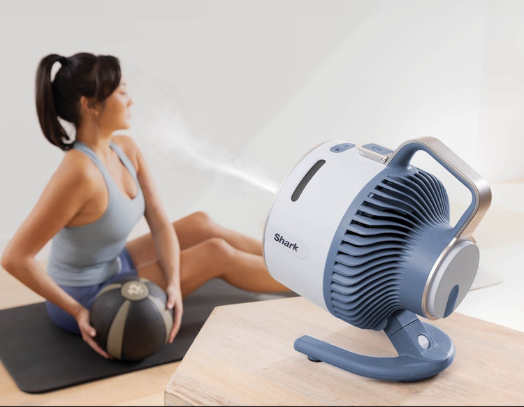 پنکه خنککننده با سیستم بخار برند Shark آمریکا مدل Flexbreeze HydroGo FA050