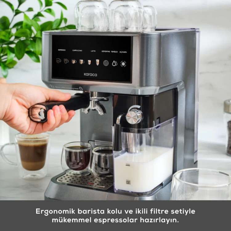 اسپرسوساز نیمه اتوماتیک Karaca ترکیه مدل MyCaffe Barista S10