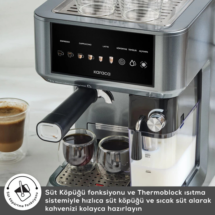 اسپرسوساز نیمه اتوماتیک Karaca ترکیه مدل MyCaffe Barista S10