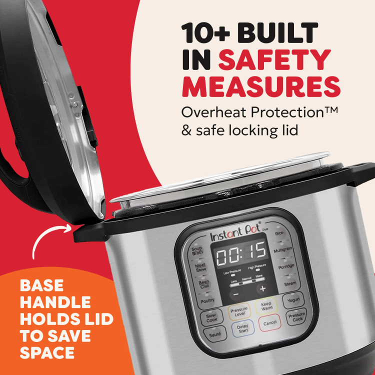 زودپز برقی و مولتی کوکر ۷ کاره 5.7 لیتری برند Instant Pot کانادا مدل Duo