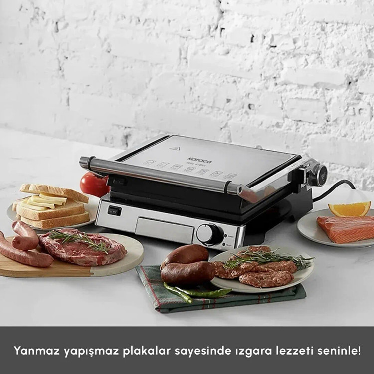 گریل و ساندویچ ساز استیل Karaca ترکیه مدل Biogranit