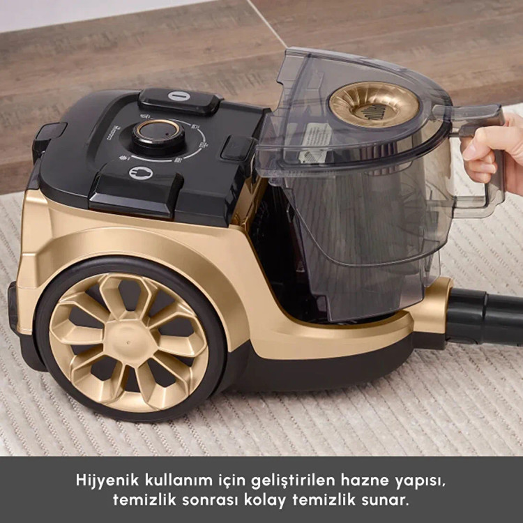 جارو برقی مخزن دار Karaca ترکیه مدل Vantuz High Force F2 Matte
