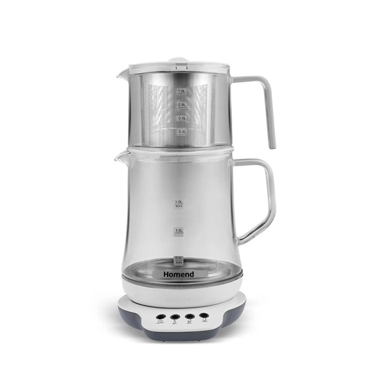 چایساز سخنگوی شیشهای برند Homend ترکیه مدل Royaltea 1749H