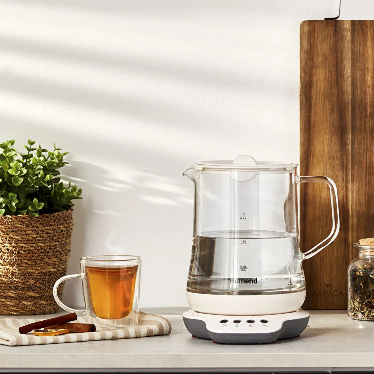 چایساز سخنگوی شیشهای برند Homend ترکیه مدل Royaltea 1749H