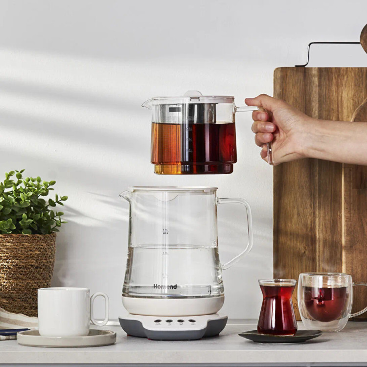 چایساز سخنگوی شیشهای برند Homend ترکیه مدل Royaltea 1749H