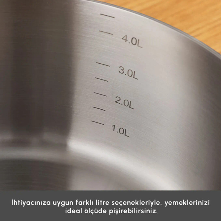 سرویس قابلمه استیل ۷ پارچه برند Karaca ترکیه مدل Plasma Steel 316+ 3-Ply Apollo