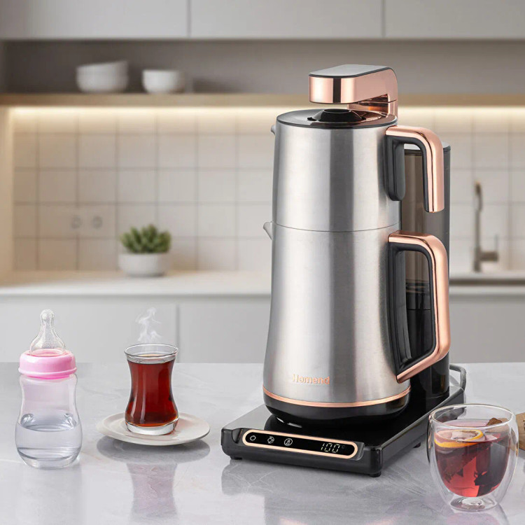 چایساز اتوماتیک سخنگوی برند Homend ترکیه مدل Teabot 1785H
