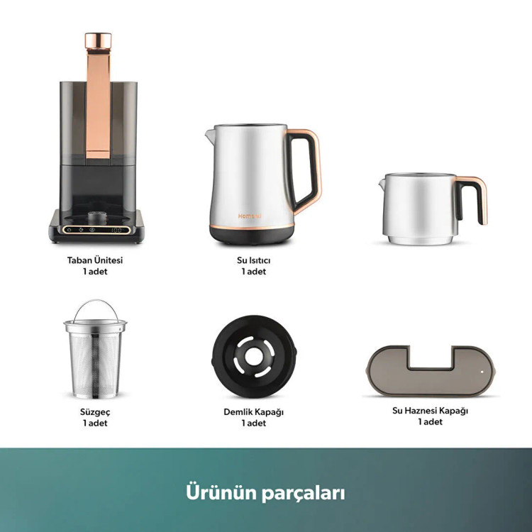 چایساز اتوماتیک سخنگوی برند Homend ترکیه مدل Teabot 1785H